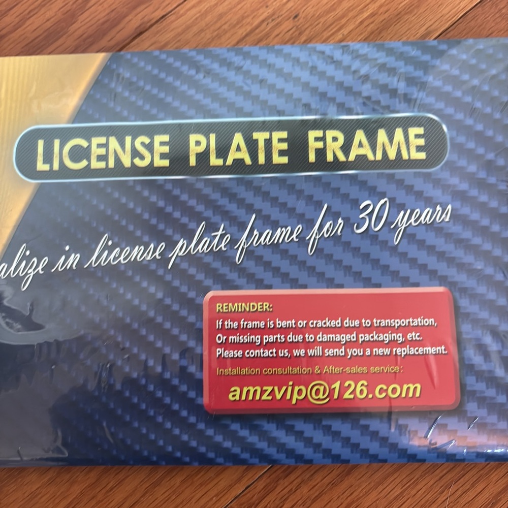 NWT License Plate Frame - Picture 2 of 3